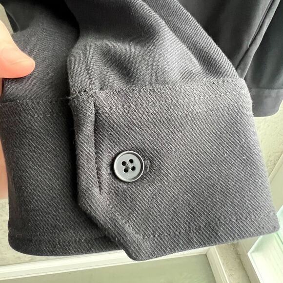 Nordstrom Calibrate Black Full Zip Jacket w/Pocket and Stretch Heavy-Size L - Picture 3 of 9